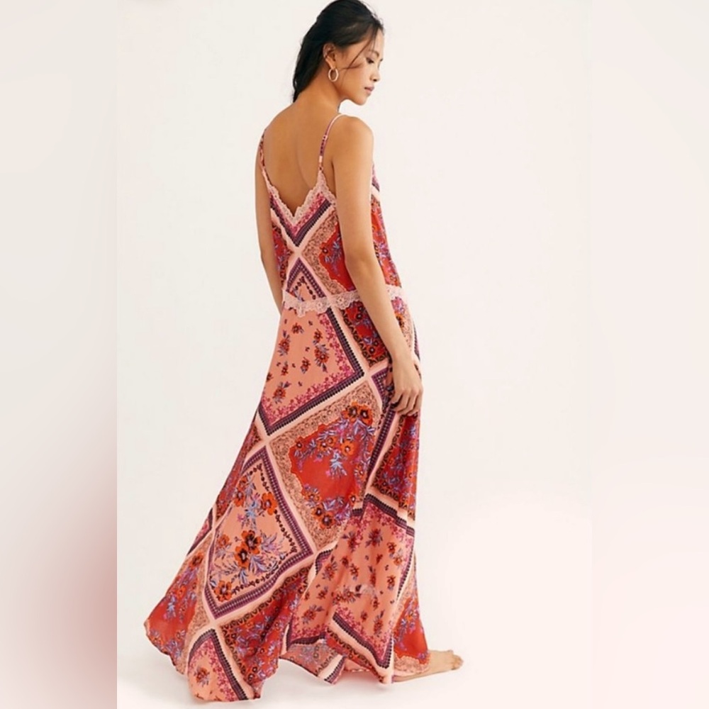 Free People Stevie lace trim Maxi Dress